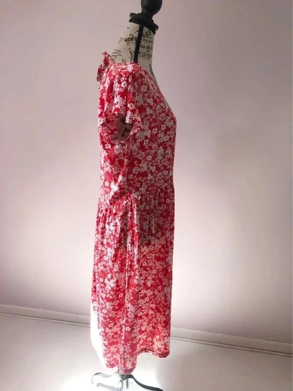 🌺 Red floral dress – In Extenso – Size 40 – Very good condition – photo 8
